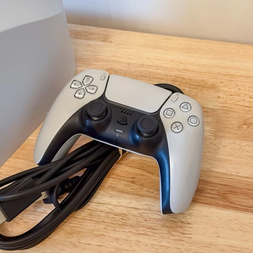 Sony PlayStation 5 PS5 Slim Disc Edition 1TB Console White DualSense Controller